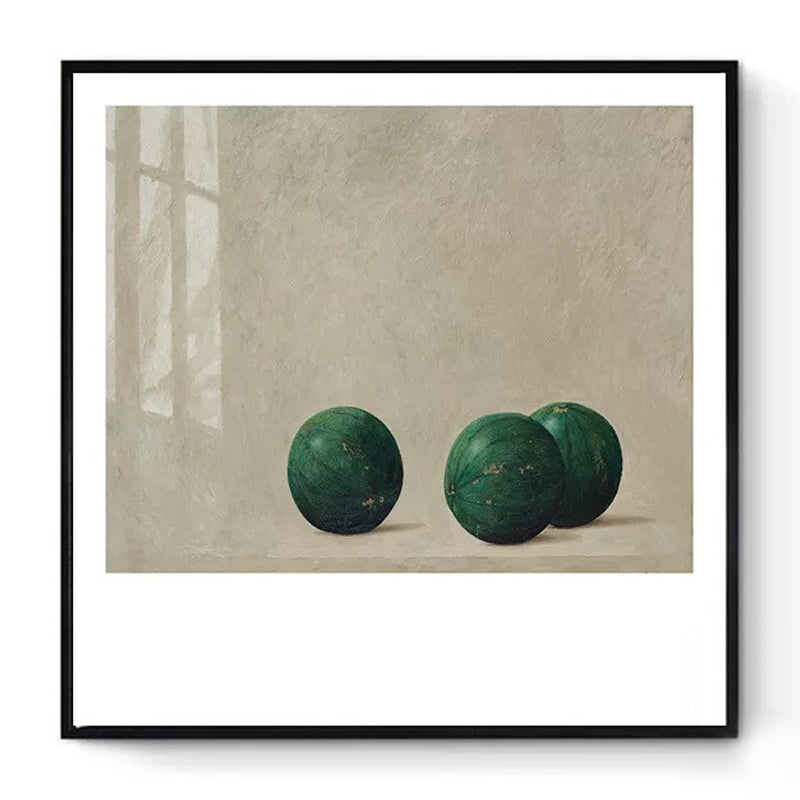 Minimalism Fruit-Paint Wall Art Decor Living Room Canvas Print in Pastel Color, Textured Clearhalo 'Art Gallery' 'Canvas Art' 'Contemporary Art Gallery' 'Contemporary Art' 'Minimalism' 'Minimalist Art Gallery' 'Scandinavian' Arts' 1599096