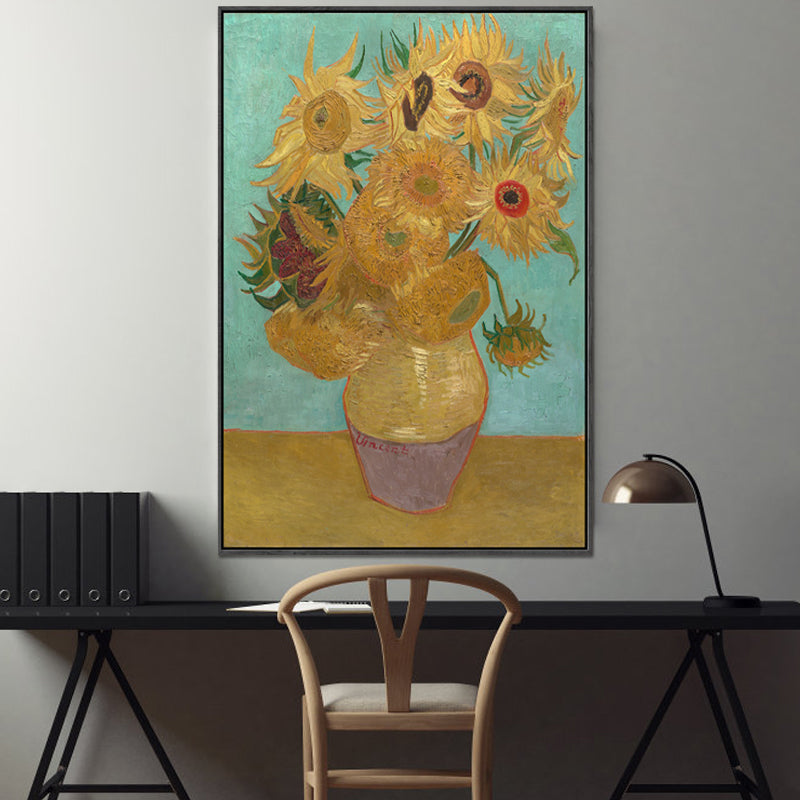 Classic Still Life Flower Painting Pastel Color Textured Canvas Wall Art for Home Clearhalo 'Art Gallery' 'Canvas Art' 'Contemporary Art Gallery' 'Modern' Arts' 1599138
