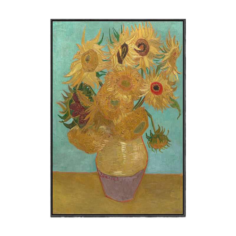 Classic Still Life Flower Painting Pastel Color Textured Canvas Wall Art for Home Clearhalo 'Art Gallery' 'Canvas Art' 'Contemporary Art Gallery' 'Modern' Arts' 1599140