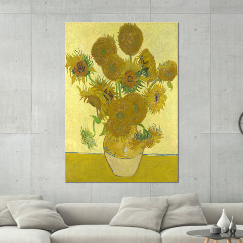 Classic Still Life Flower Painting Pastel Color Textured Canvas Wall Art for Home Clearhalo 'Art Gallery' 'Canvas Art' 'Contemporary Art Gallery' 'Modern' Arts' 1599163