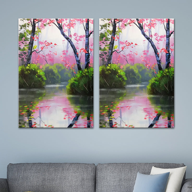 Scenery Painting Wall Decor Modern Style Textured Canvas Art Print for Living Room Clearhalo 'Art Gallery' 'Canvas Art' 'Contemporary Art Gallery' 'Modern' Arts' 1599207