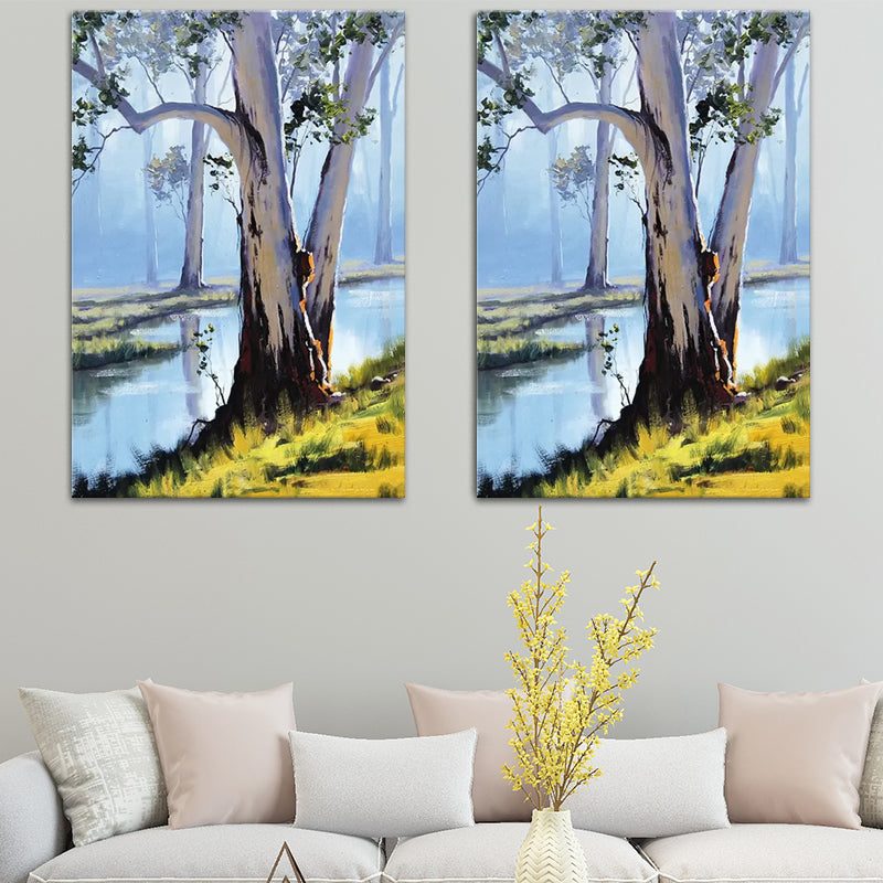 Scenery Painting Wall Decor Modern Style Textured Canvas Art Print for Living Room Clearhalo 'Art Gallery' 'Canvas Art' 'Contemporary Art Gallery' 'Modern' Arts' 1599225