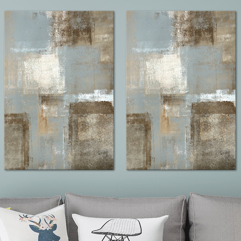 Textured Distressed Painting Canvas Print Contemporary Wall Art for Living Room Grey Clearhalo 'Art Gallery' 'Canvas Art' 'Contemporary Art Gallery' 'Modern' Arts' 1599256