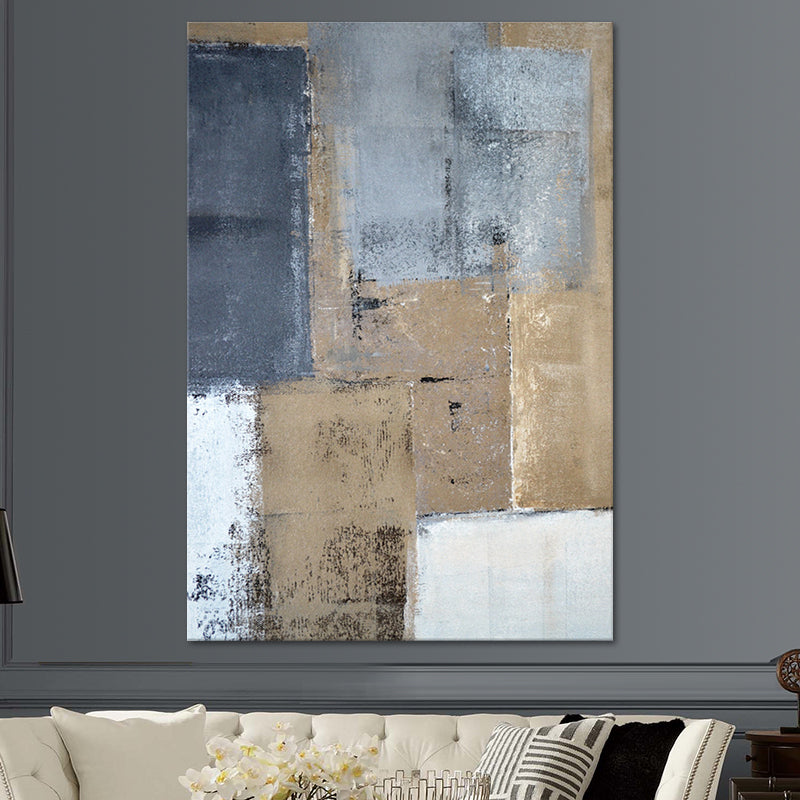 Textured Distressed Painting Canvas Print Contemporary Wall Art for Living Room Black Clearhalo 'Art Gallery' 'Canvas Art' 'Contemporary Art Gallery' 'Modern' Arts' 1599264