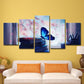 Contemporary Wall Art Blue Butterfly on Books Canvas Print for Living Room Clearhalo 'Art Gallery' 'Canvas Art' 'Contemporary Art Gallery' 'Modern' Arts' 1599282