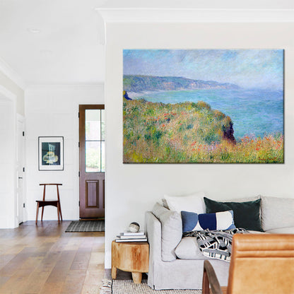 Modern Seashore Mountain Painting Set of 2 Green Textured Canvas Wall Art for Home Blue Clearhalo 'Art Gallery' 'Canvas Art' 'Contemporary Art Gallery' 'Modern' Arts' 1599395