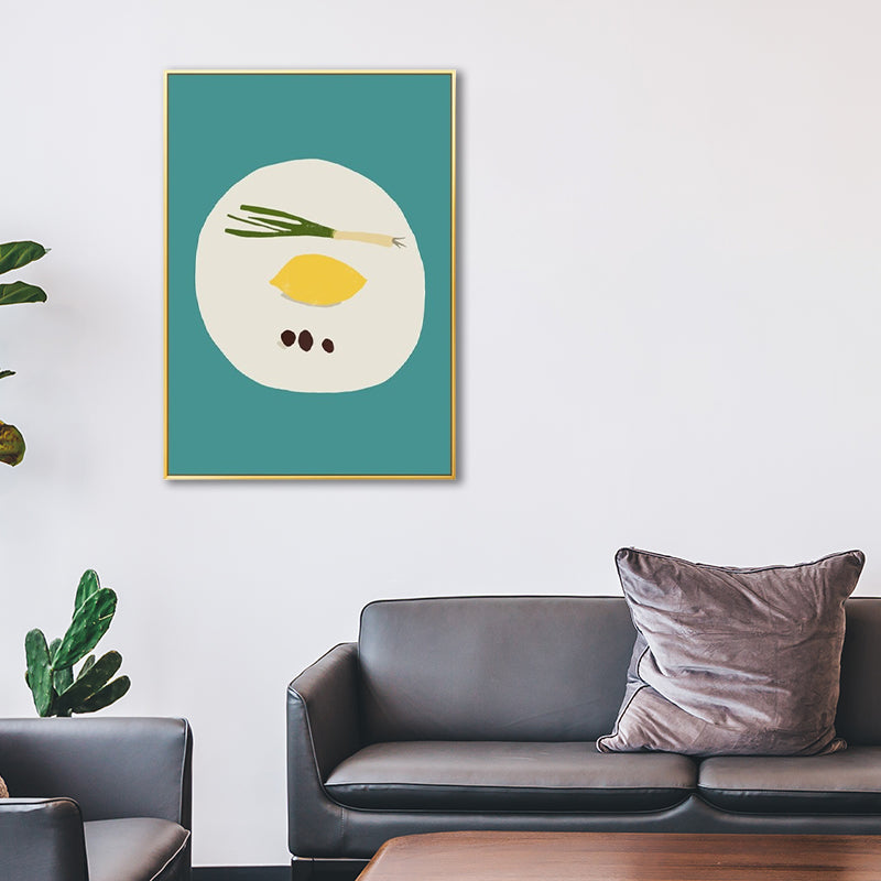 Light Color Nordic Art Print A Plate of Fruit Painting Canvas for Home Decoration Clearhalo 'Arts' 'Canvas Art' 1599515