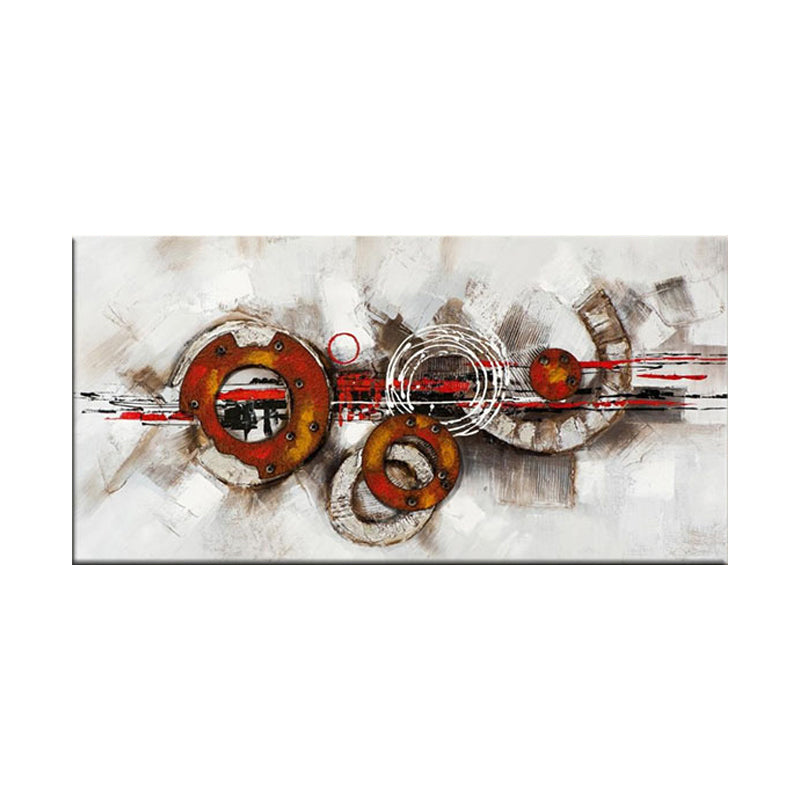 Circles Painting Art Print Textured Surface Modern Style Living Room Wall Decoration Clearhalo 'Art Gallery' 'Canvas Art' 'Contemporary Art Gallery' 'Modern' Arts' 1599579