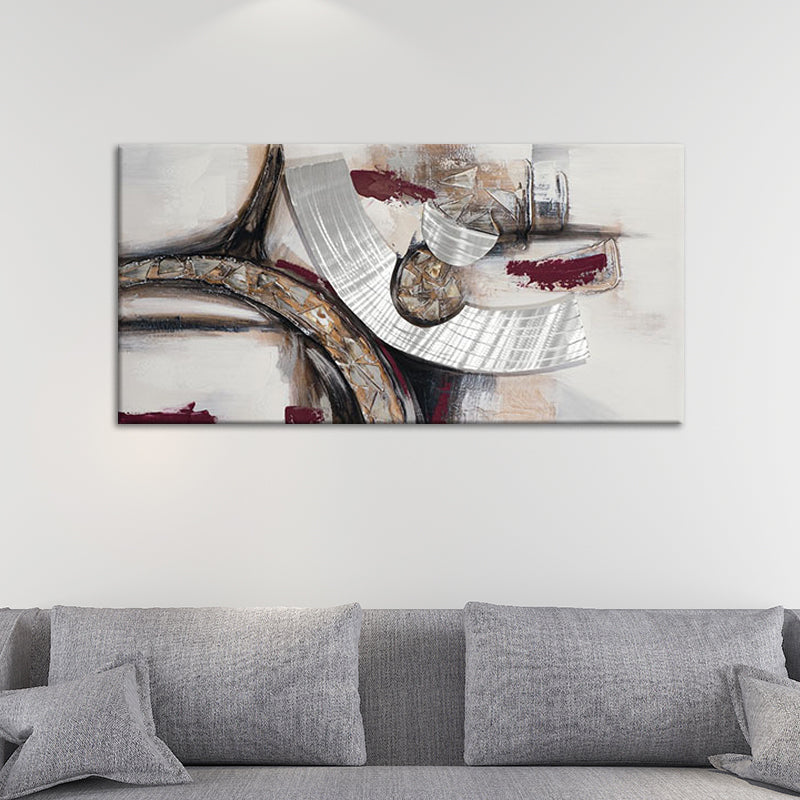Light Brown Abstract Painting Textured Surface Modern Sitting Room Wall Art Clearhalo 'Art Gallery' 'Canvas Art' 'Contemporary Art Gallery' 'Modern' Arts' 1599708