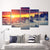 Modern Sunset Snow Landscape Canvas Yellow Multi-Piece Wall Art Decor for Living Room Yellow Clearhalo 'Art Gallery' 'Canvas Art' 'Contemporary Art Gallery' 'Modern' Arts' 1599752