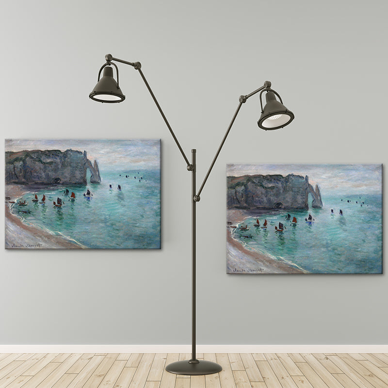 Modern Canvas Wall Art Pastel Color Sea Arch Painting Wall Decoration for Parlor Clearhalo 'Art Gallery' 'Canvas Art' 'Contemporary Art Gallery' 'Modern' Arts' 1599786