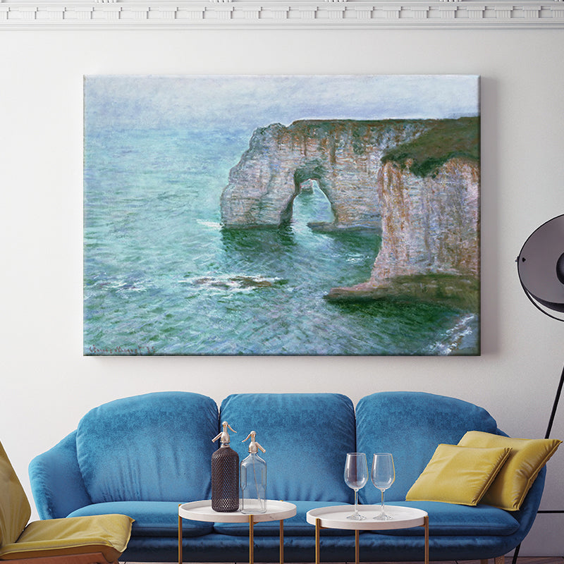 Modern Canvas Wall Art Pastel Color Sea Arch Painting Wall Decoration for Parlor Brown Clearhalo 'Art Gallery' 'Canvas Art' 'Contemporary Art Gallery' 'Modern' Arts' 1599791
