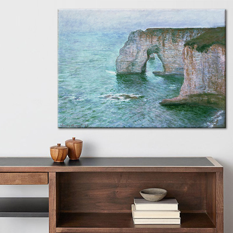 Modern Canvas Wall Art Pastel Color Sea Arch Painting Wall Decoration for Parlor Clearhalo 'Art Gallery' 'Canvas Art' 'Contemporary Art Gallery' 'Modern' Arts' 1599793