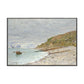 Sea Bay Scenery Painting Decorative Textured Home Canvas Wall Art in Brown and Grey Clearhalo 'Art Gallery' 'Canvas Art' 'Contemporary Art Gallery' 'Modern' Arts' 1599857