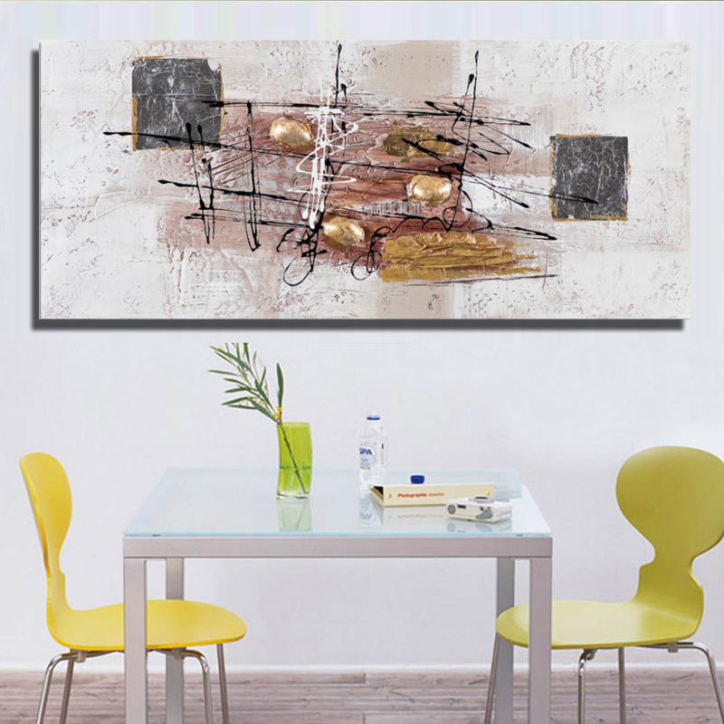 Textured Surface Abstract Wall Art Contemporary Canvas Painting for Home Interior Light Brown 24" x 48" Clearhalo 'Art Gallery' 'Canvas Art' 'Contemporary Art Gallery' 'Modern' Arts' 1599891