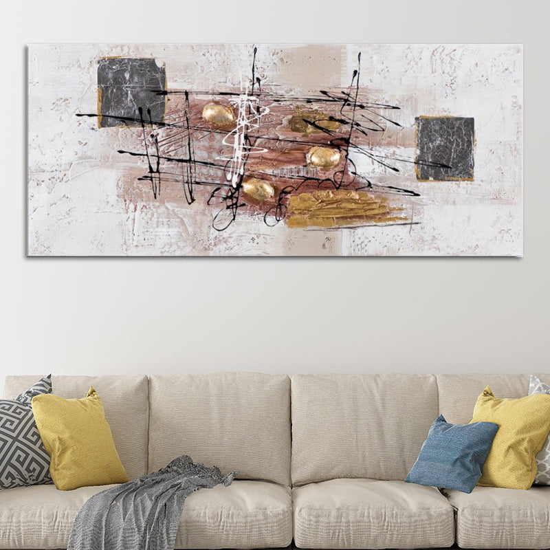 Textured Surface Abstract Wall Art Contemporary Canvas Painting for Home Interior Clearhalo 'Art Gallery' 'Canvas Art' 'Contemporary Art Gallery' 'Modern' Arts' 1599893