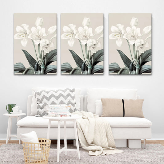 Still Life Flowers Painting Canvas Print Modern Textured Wall Art for Girls Room Clearhalo 'Art Gallery' 'Canvas Art' 'Contemporary Art Gallery' 'Modern' Arts' 1600038