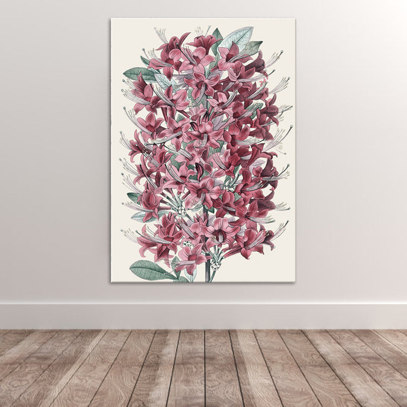 Still Life Flowers Painting Canvas Print Modern Textured Wall Art for Girls Room Clearhalo 'Art Gallery' 'Canvas Art' 'Contemporary Art Gallery' 'Modern' Arts' 1600051