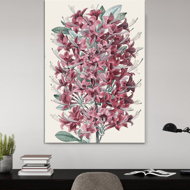 Still Life Flowers Painting Canvas Print Modern Textured Wall Art for Girls Room Clearhalo 'Art Gallery' 'Canvas Art' 'Contemporary Art Gallery' 'Modern' Arts' 1600052