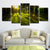 Sunshine Shines Through Forest Canvas Multi-Piece Modern Living Room Wall Art in Green Green Clearhalo 'Art Gallery' 'Canvas Art' 'Contemporary Art Gallery' 'Modern' Arts' 1600064