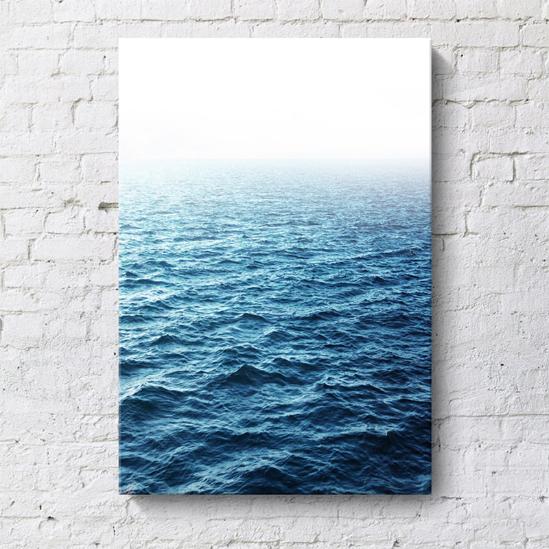 Black and White Modern Art Print Aerial View of Misty Mountain Wall Decor for Home Clearhalo 'Art Gallery' 'Canvas Art' 'Contemporary Art Gallery' 'Modern' Arts' 1600101