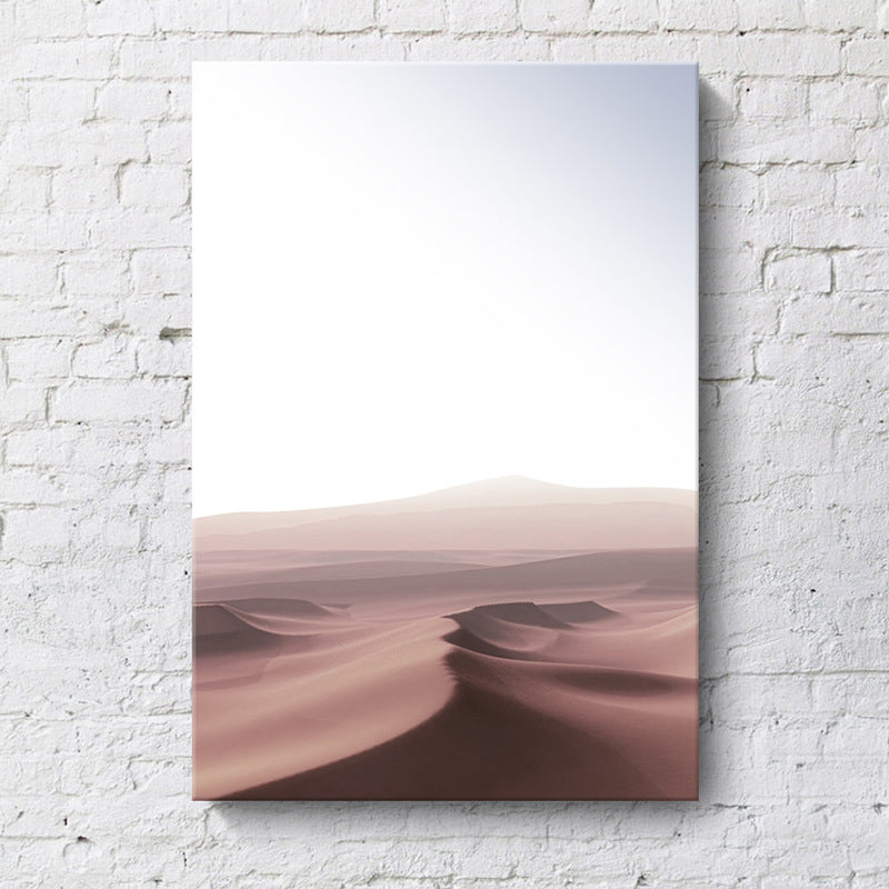 Black and White Modern Art Print Aerial View of Misty Mountain Wall Decor for Home Clearhalo 'Art Gallery' 'Canvas Art' 'Contemporary Art Gallery' 'Modern' Arts' 1600110