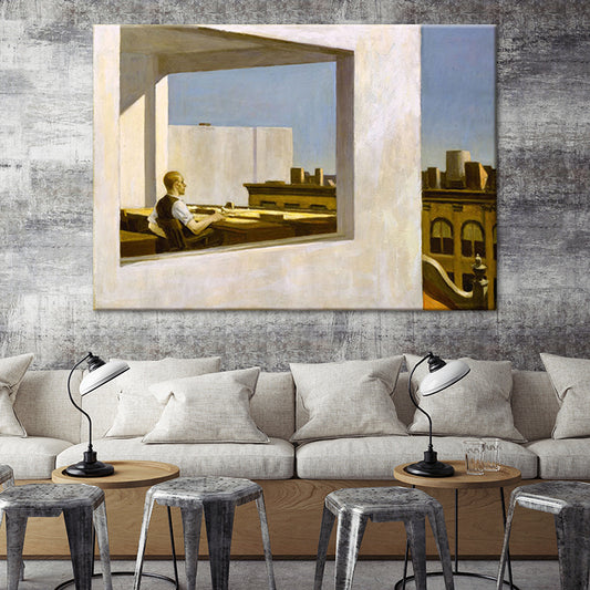Leisure Time in Cafe Canvas Textured Contemporary Living Room Wall Art Decor in White Clearhalo 'Art Gallery' 'Canvas Art' 'Contemporary Art Gallery' 'Modern' Arts' 1600321