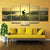 Surfing at Dusk Wall Art Decor Contemporary Multi-Piece Living Room Canvas Print in Yellow Yellow Clearhalo 'Art Gallery' 'Canvas Art' 'Coastal Art Gallery' 'Nautical' Arts' 1600414