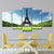 Spring Scenic Eiffel Tower Canvas Print Blue Global Inspired Wall Art for Dining Room Blue Clearhalo 'Art Gallery' 'Canvas Art' 'Contemporary Art Gallery' 'Modern' Arts' 1600435