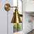 1 Bulb Tapered Wall Light Fixture Retro Style Brass Metal Wall Light with Plug-In Cord for Living Room Brass Clearhalo 'Art deco wall lights' 'Cast Iron' 'Glass' 'Industrial wall lights' 'Industrial' 'Middle century wall lights' 'Modern' 'Rustic wall lights' 'Tiffany' 'Traditional wall lights' 'Wall Lamps & Sconces' 'Wall Lights' Lighting' 160091