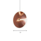 8"/12"/16"W Vertical Disc Hanging Light Post Modern Acrylic LED Rose Gold Suspension Pendant in Warm/White Light Clearhalo 'Ceiling Lights' 'Modern Pendants' 'Modern' 'Pendant Lights' 'Pendants' Lighting' 160152