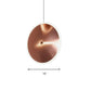 8"/12"/16"W Vertical Disc Hanging Light Post Modern Acrylic LED Rose Gold Suspension Pendant in Warm/White Light Clearhalo 'Ceiling Lights' 'Modern Pendants' 'Modern' 'Pendant Lights' 'Pendants' Lighting' 160153