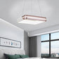 Square Hanging Lighting Modern Metal LED Rose Gold Suspension Pendant Light for Dining Room Clearhalo 'Ceiling Lights' 'Modern Pendants' 'Modern' 'Pendant Lights' 'Pendants' Lighting' 160187