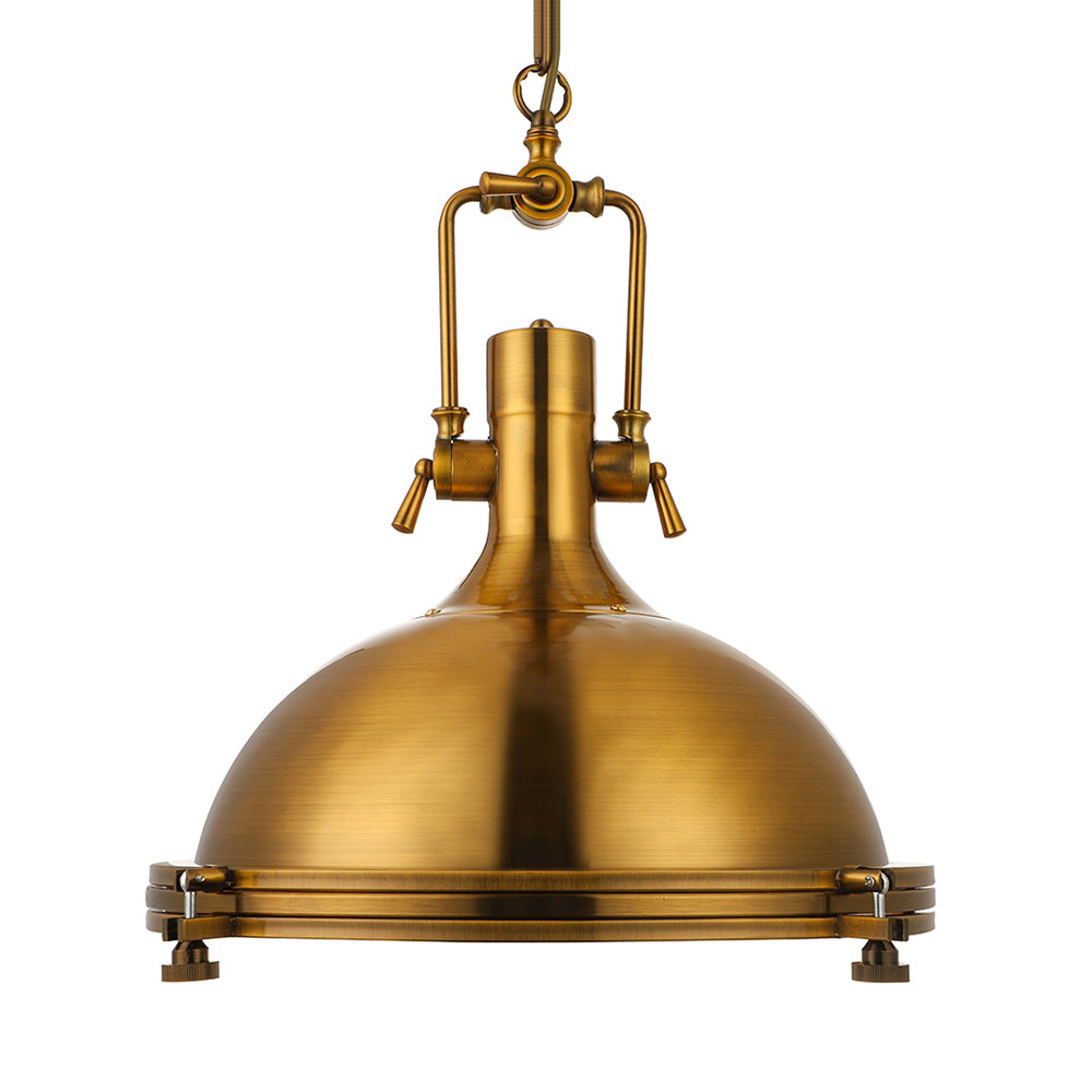 Antique Brass/Brass/Copper Finish 1 Light Pendant Lighting Industrial Metal Domed Ceiling Fixture with Frosted Diffuser Clearhalo 'Art Deco Pendants' 'Cast Iron' 'Ceiling Lights' 'Ceramic' 'Crystal' 'Industrial Pendants' 'Industrial' 'Metal' 'Middle Century Pendants' 'Pendant Lights' 'Pendants' 'Tiffany' Lighting' 16019