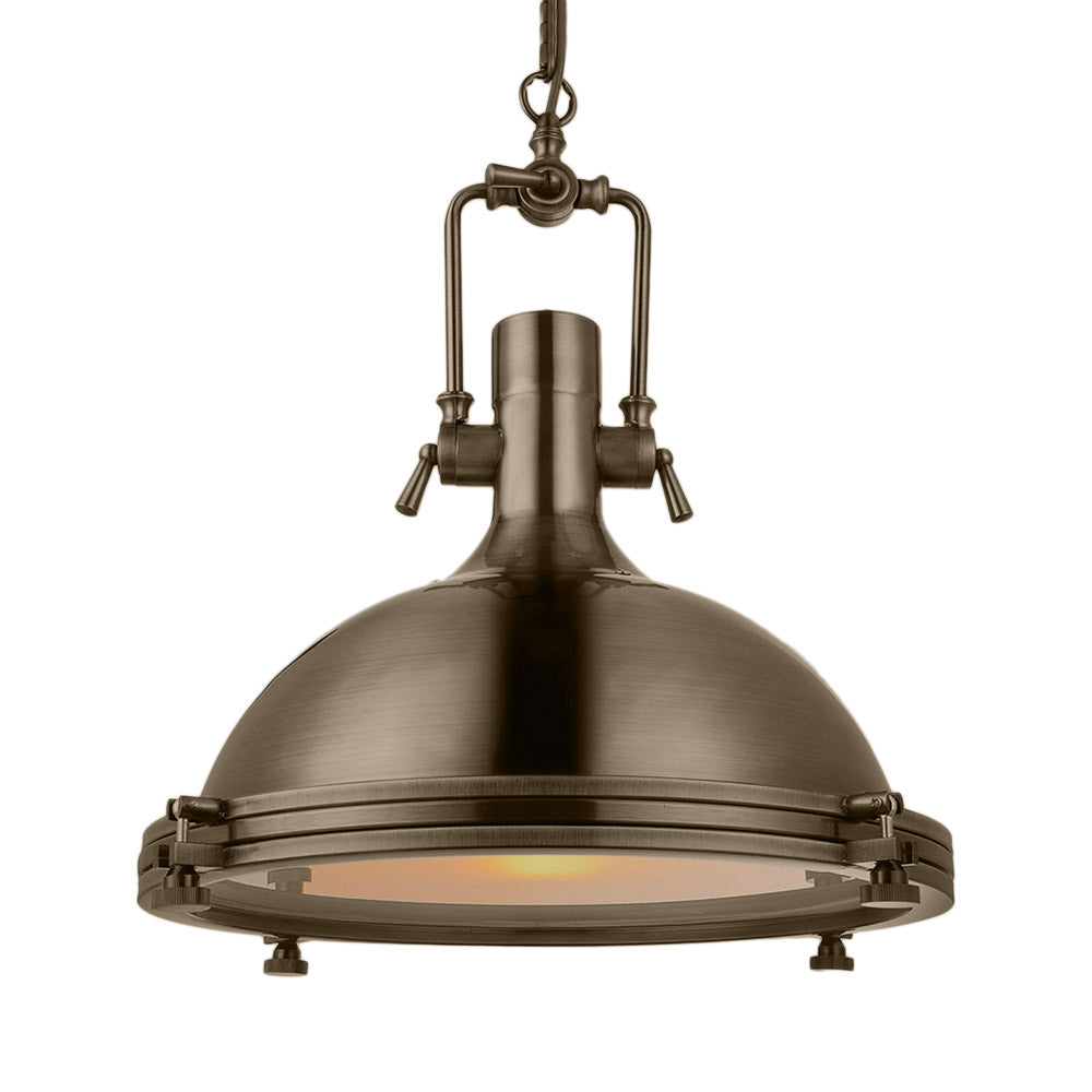 Antique Brass/Brass/Copper Finish 1 Light Pendant Lighting Industrial Metal Domed Ceiling Fixture with Frosted Diffuser Clearhalo 'Art Deco Pendants' 'Cast Iron' 'Ceiling Lights' 'Ceramic' 'Crystal' 'Industrial Pendants' 'Industrial' 'Metal' 'Middle Century Pendants' 'Pendant Lights' 'Pendants' 'Tiffany' Lighting' 16024