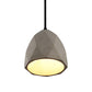 Bowl/Cylinder/Semi Circle Cement Pendant Lamp Vintage 1 Light Dining Room Hanging Light Fixture in Grey Clearhalo 'Ceiling Lights' 'Modern Pendants' 'Modern' 'Pendant Lights' 'Pendants' Lighting' 160332