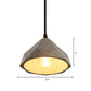 Bowl/Cylinder/Semi Circle Cement Pendant Lamp Vintage 1 Light Dining Room Hanging Light Fixture in Grey Clearhalo 'Ceiling Lights' 'Modern Pendants' 'Modern' 'Pendant Lights' 'Pendants' Lighting' 160336