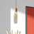 Beige Bottle Hanging Lamp Antique Clear Glass 1 Bulb Restaurant LED Suspension Pendant Beige Clearhalo 'Ceiling Lights' 'Close To Ceiling Lights' 'Glass shade' 'Glass' 'Industrial Pendants' 'Industrial' 'Middle Century Pendants' 'Pendant Lights' 'Pendants' 'Tiffany' Lighting' 1604155