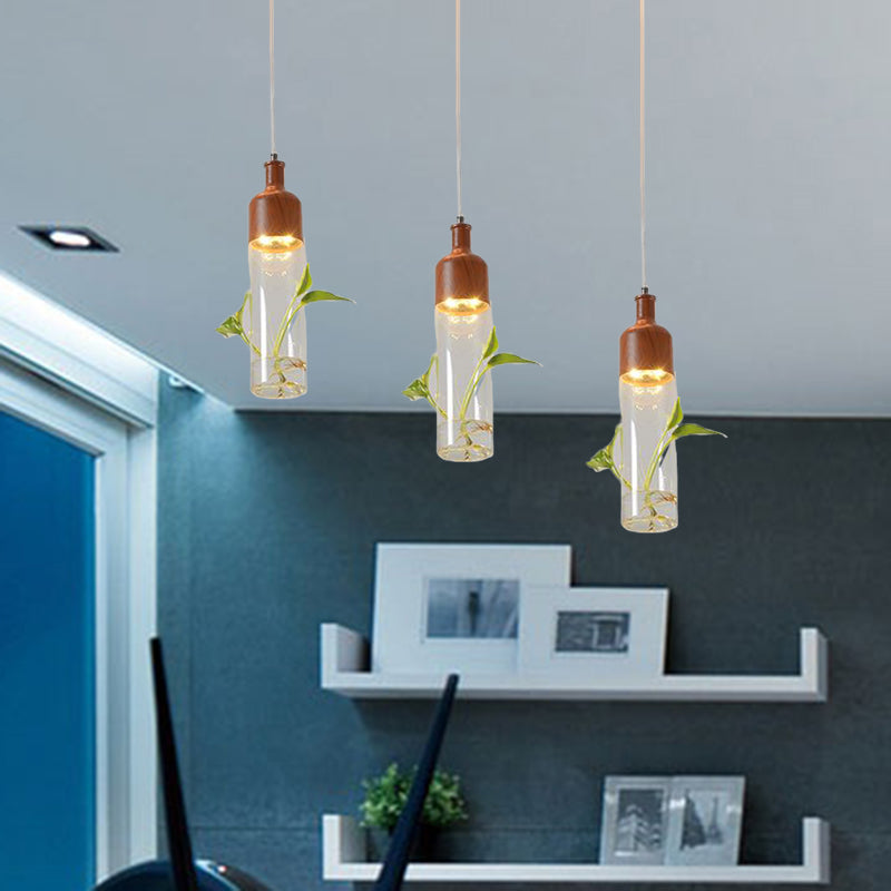 Antique Wine Bottle Cluster Pendant 3/5/7 Bulbs Metal LED Ceiling Light in Brown with Round/Linear Canopy Clearhalo 'Art Deco Pendants' 'Cast Iron' 'Ceiling Lights' 'Ceramic' 'Crystal' 'Industrial Pendants' 'Industrial' 'Metal' 'Middle Century Pendants' 'Pendant Lights' 'Pendants' 'Tiffany' Lighting' 1604275