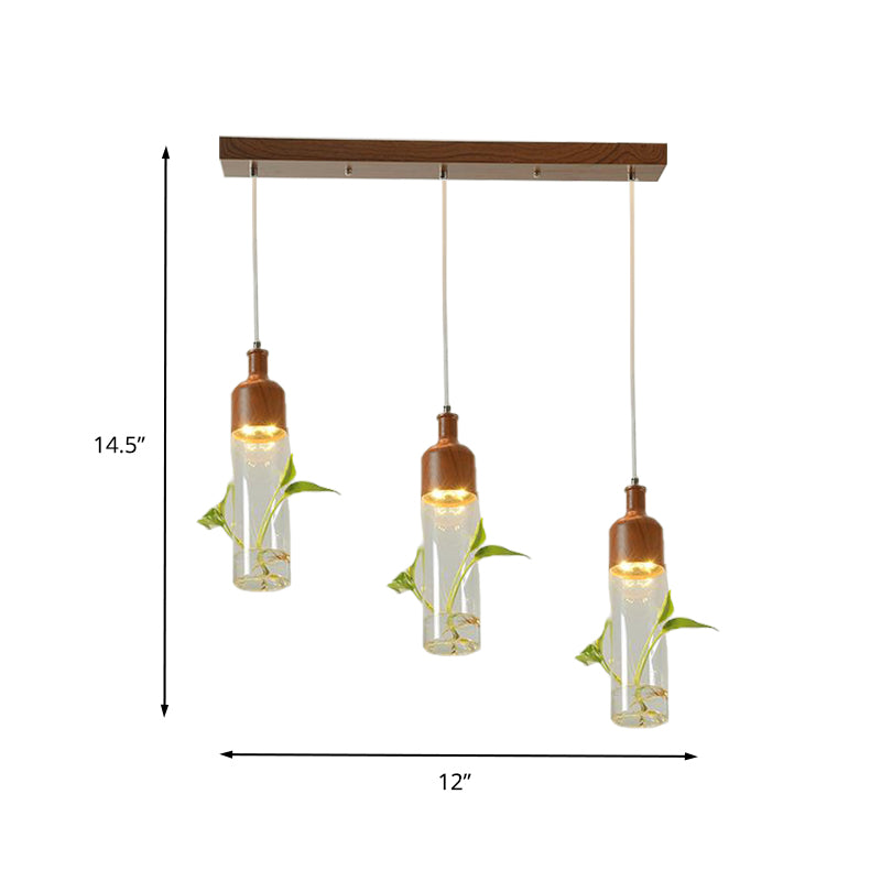 Antique Wine Bottle Cluster Pendant 3/5/7 Bulbs Metal LED Ceiling Light in Brown with Round/Linear Canopy Clearhalo 'Art Deco Pendants' 'Cast Iron' 'Ceiling Lights' 'Ceramic' 'Crystal' 'Industrial Pendants' 'Industrial' 'Metal' 'Middle Century Pendants' 'Pendant Lights' 'Pendants' 'Tiffany' Lighting' 1604277