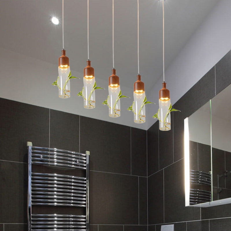 Antique Wine Bottle Cluster Pendant 3/5/7 Bulbs Metal LED Ceiling Light in Brown with Round/Linear Canopy Clearhalo 'Art Deco Pendants' 'Cast Iron' 'Ceiling Lights' 'Ceramic' 'Crystal' 'Industrial Pendants' 'Industrial' 'Metal' 'Middle Century Pendants' 'Pendant Lights' 'Pendants' 'Tiffany' Lighting' 1604283