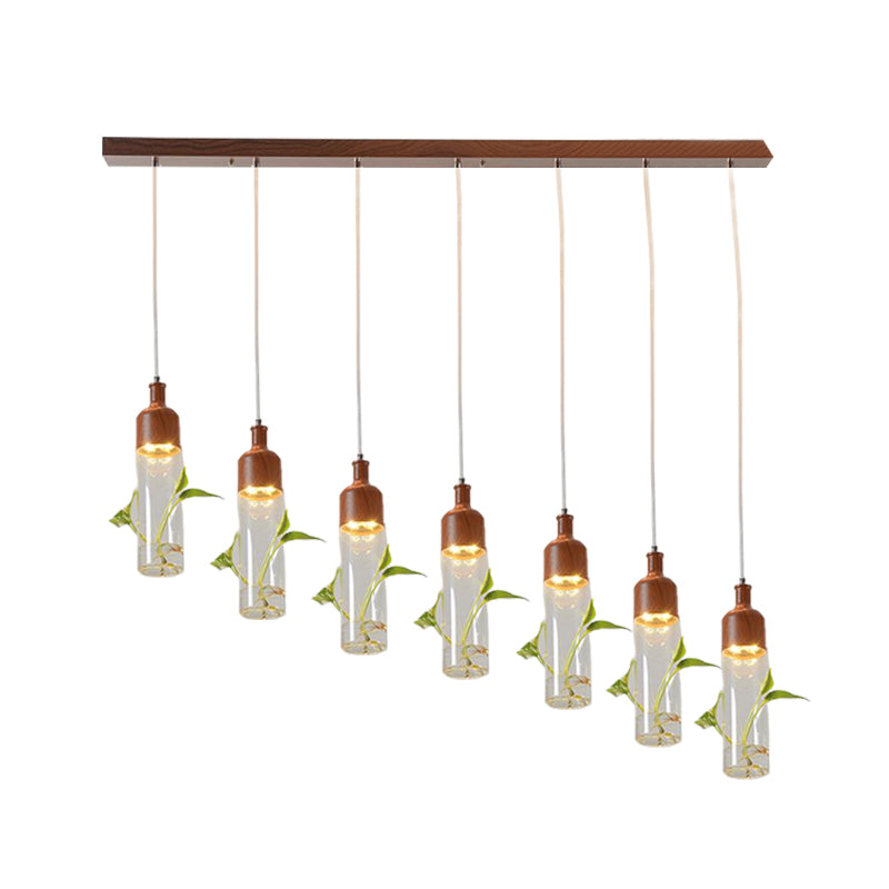 Antique Wine Bottle Cluster Pendant 3/5/7 Bulbs Metal LED Ceiling Light in Brown with Round/Linear Canopy Clearhalo 'Art Deco Pendants' 'Cast Iron' 'Ceiling Lights' 'Ceramic' 'Crystal' 'Industrial Pendants' 'Industrial' 'Metal' 'Middle Century Pendants' 'Pendant Lights' 'Pendants' 'Tiffany' Lighting' 1604292