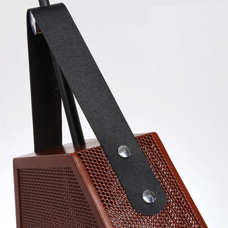 1 Head Pendant Lighting Vintage Pentagon Mesh Screen Metal Hanging Ceiling Lamp in Brown, 8"/10" Wide Clearhalo 'Art Deco Pendants' 'Cast Iron' 'Ceiling Lights' 'Ceramic' 'Crystal' 'Industrial Pendants' 'Industrial' 'Metal' 'Middle Century Pendants' 'Pendant Lights' 'Pendants' 'Tiffany' Lighting' 1604652