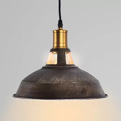 Rustic Copper/Beige/Rust/Gray Barn Pendant Lighting Farmhouse Style Wrought Iron 1 Light Restaurant Ceiling Light Fixture Grey Clearhalo 'Art Deco Pendants' 'Cast Iron' 'Ceiling Lights' 'Ceramic' 'Crystal' 'Industrial Pendants' 'Industrial' 'Metal' 'Middle Century Pendants' 'Pendant Lights' 'Pendants' 'Tiffany' Lighting' 16048