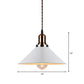 Loft Stylish Cone/Saucer/Dome Shade Ceiling Pendant 1 Light Metal Hanging Pendant in White for Restaurant Clearhalo 'Ceiling Lights' 'Modern Pendants' 'Modern' 'Pendant Lights' 'Pendants' Lighting' 160812