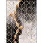 Contemporary Geometric Pattern Rug Black and Grey Polyester Rug Machine Washable Non-Slip Area Rug for Living Room Clearhalo 'Area Rug' 'Modern' 'Rugs' Rug' 1608640