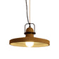 Cement Round Shade Ceiling Pendant Industrial Style 1-Light Kitchen Pendant Light in Rust/Black Clearhalo 'Ceiling Lights' 'Modern Pendants' 'Modern' 'Pendant Lights' 'Pendants' Lighting' 160873