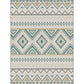 Americana Geometric Print Rug Green Polyester Rug Machine Washable Non-Slip Area Rug for Living Room Clearhalo 'Area Rug' 'Rugs' 'Southwestern' Rug' 1608896