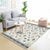 White Tribal Rug Polyester Geometric Pattern Rug Washable Non-Slip Backing Carpet for Living Room White Clearhalo 'Area Rug' 'Rugs' 'Southwestern' Rug' 1608902