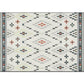 White Tribal Rug Polyester Geometric Pattern Rug Washable Non-Slip Backing Carpet for Living Room Clearhalo 'Area Rug' 'Rugs' 'Southwestern' Rug' 1608904